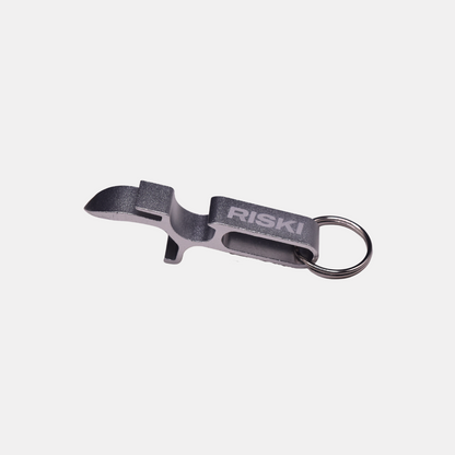 Riski Bottle Opener & Shotgun Tool - Silver