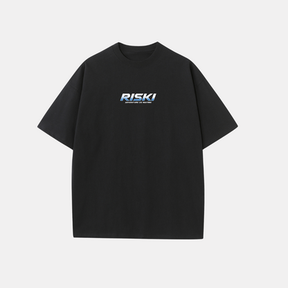 Riski 'Free Rider' Oversized Graphic T-Shirt - Black