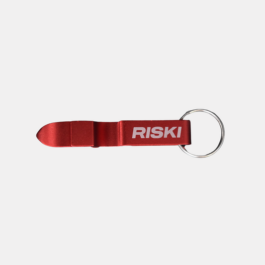 Riski Bottle Opener & Shotgun Tool - Red