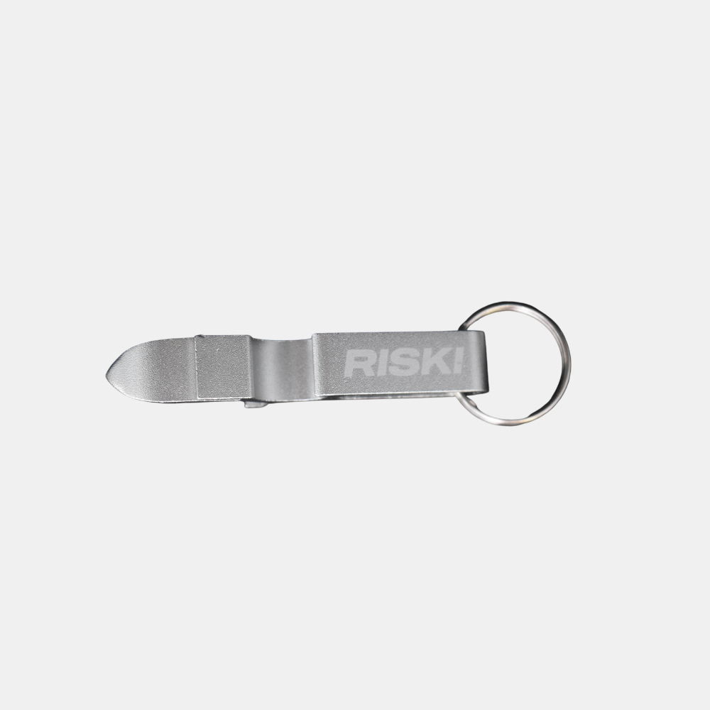 Riski Bottle Opener & Shotgun Tool - Silver